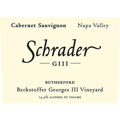 Schrader Beckstoffer Georges III Vineyard Cabernet Sauvignon 2019