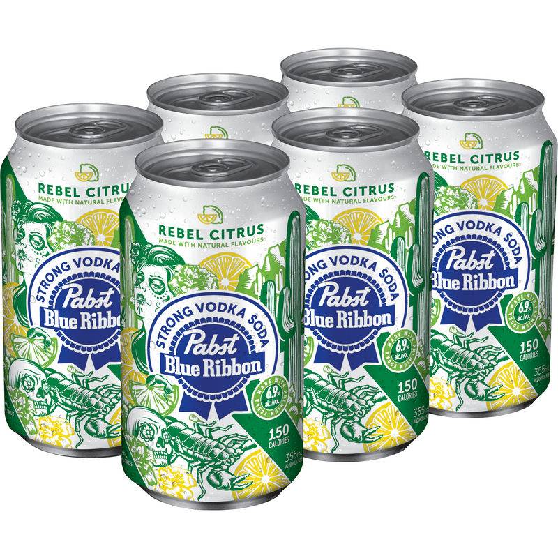 Pabst Vodka Soda Lemon Lime 6 Cans