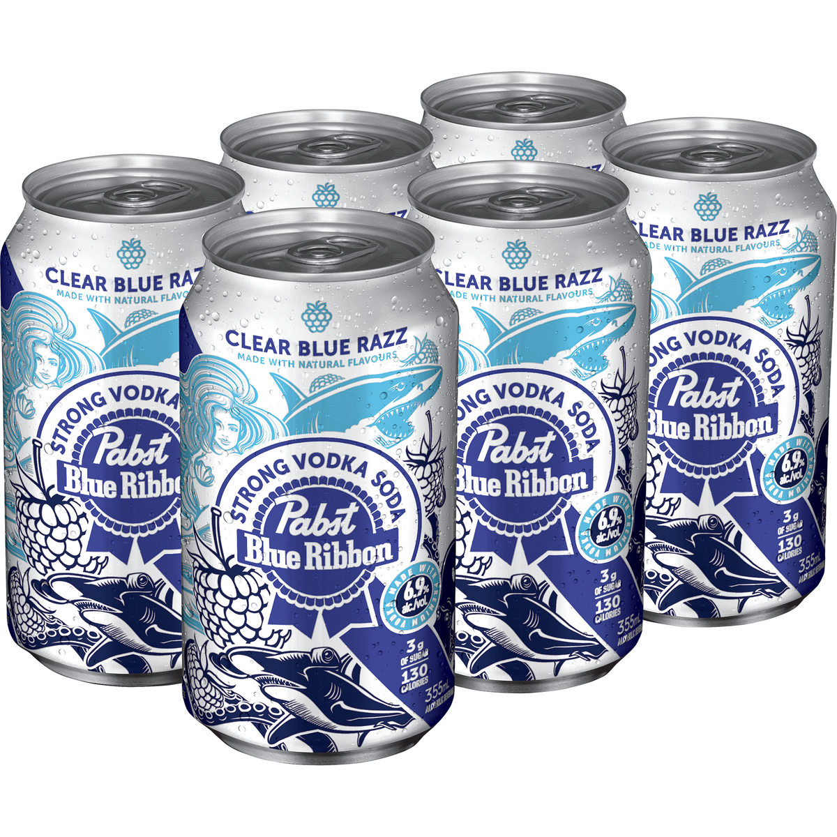 Blue Raspberry Cans Pabst Vodka Soda Blue Raspberry 6 Cans – BSW Liquor