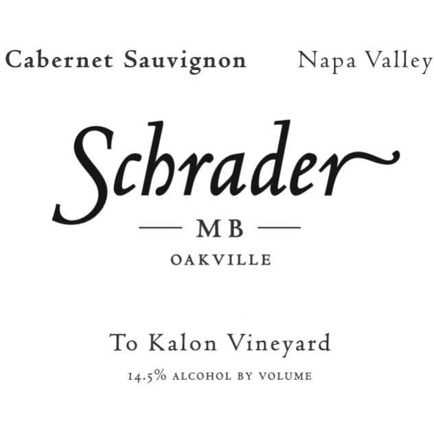 Schrader MB To Kalon Vineyard Cabernet Sauvignon 2018 750ml