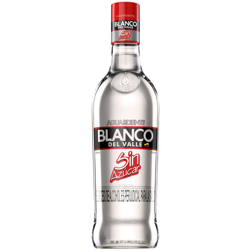 Aguardiente Blanco Del Valle Sin Azucar 750ml