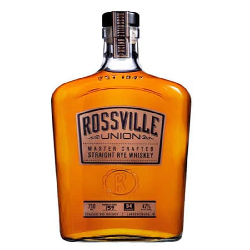 Rossville Union Master Crafted Straight Rye Whiskey 47% ABV 750ml
