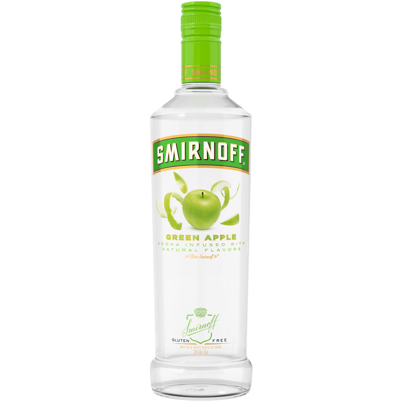 Smirnoff Vodka Green Apple 750ml