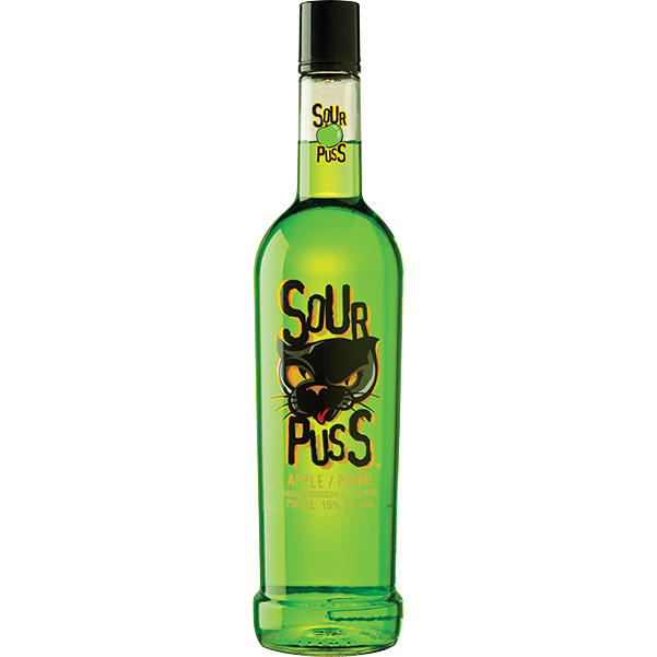 Sour Puss Green Apple 750ml