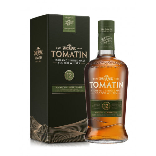 Tomatin 12 Year Old Single Malt Whisky 43% 750ml