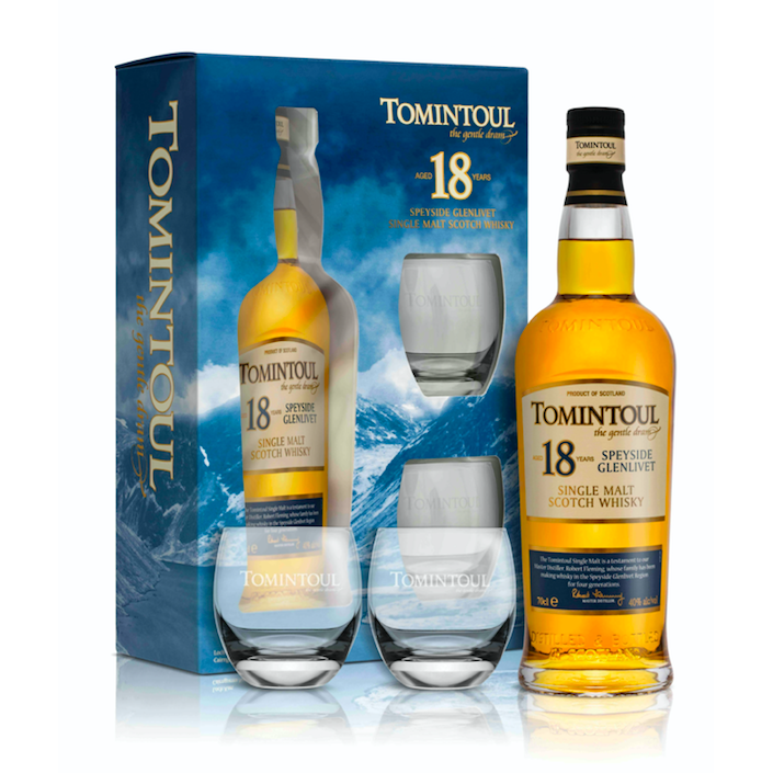 Tomintoul 18 Year Old Gift Pack 700ml